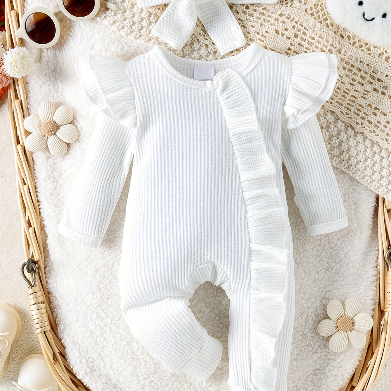 אוברול סריג מתוק לתינוקות דגם שוהם