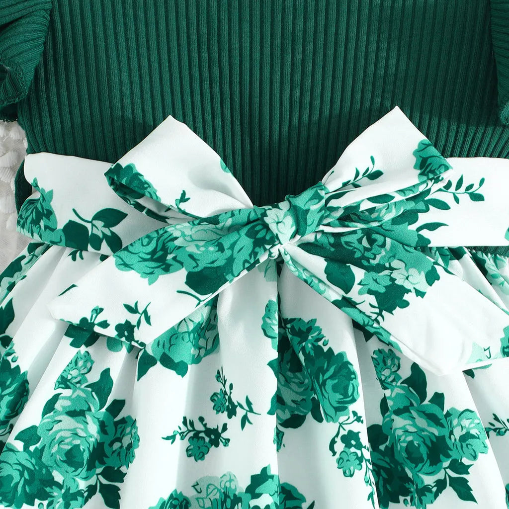 שמלת קיץ פרחונית לתינוקות דגם אלין