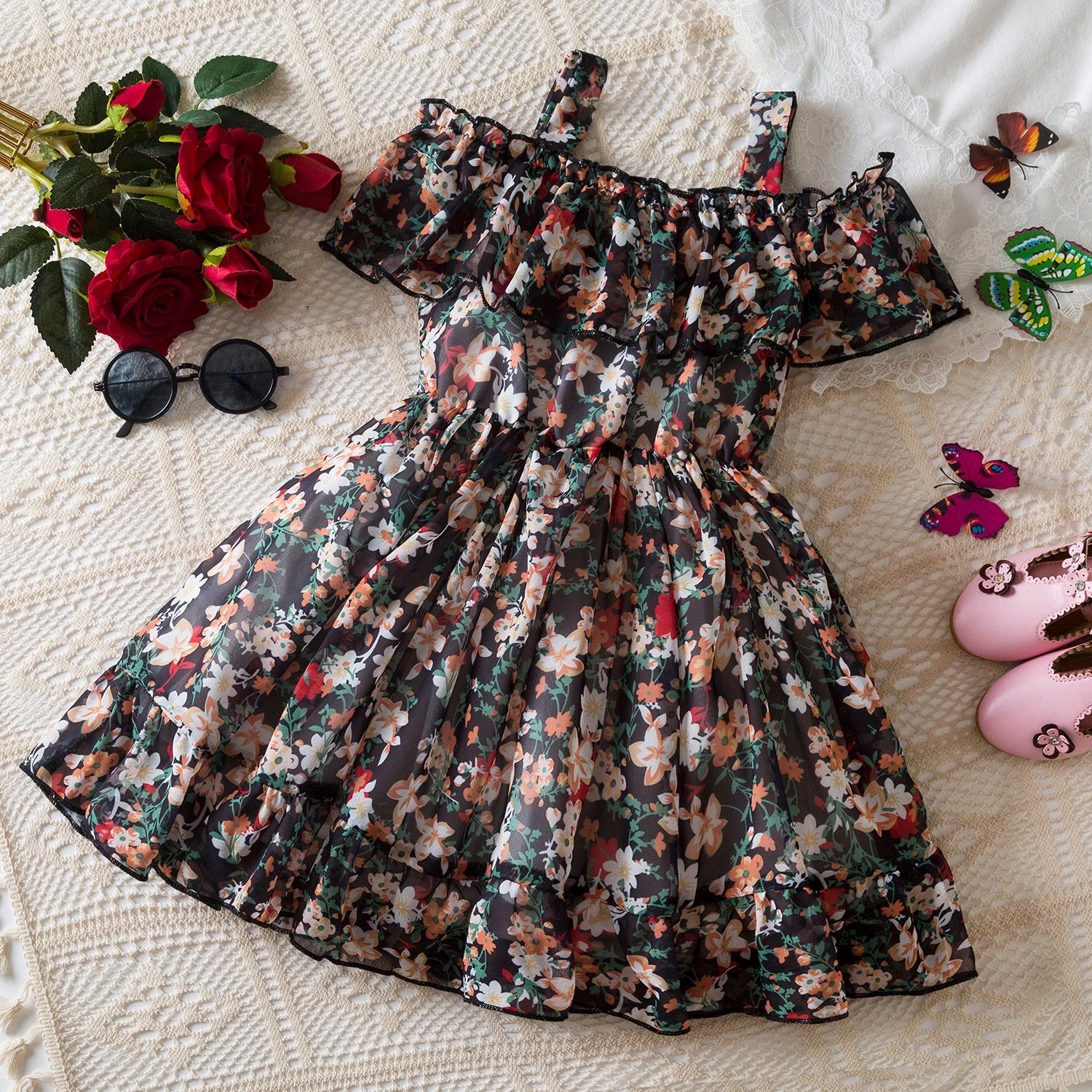 שמלת פרחים מהאגדות דגם איילה